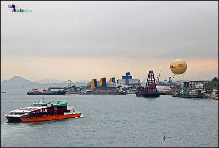 DHL Balloon Near Victoria Harbour