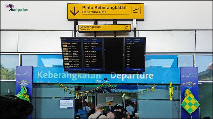 Departure Gate at Lombok Airport