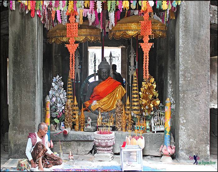 Lord Buddha Statue inside Banteay Kdei