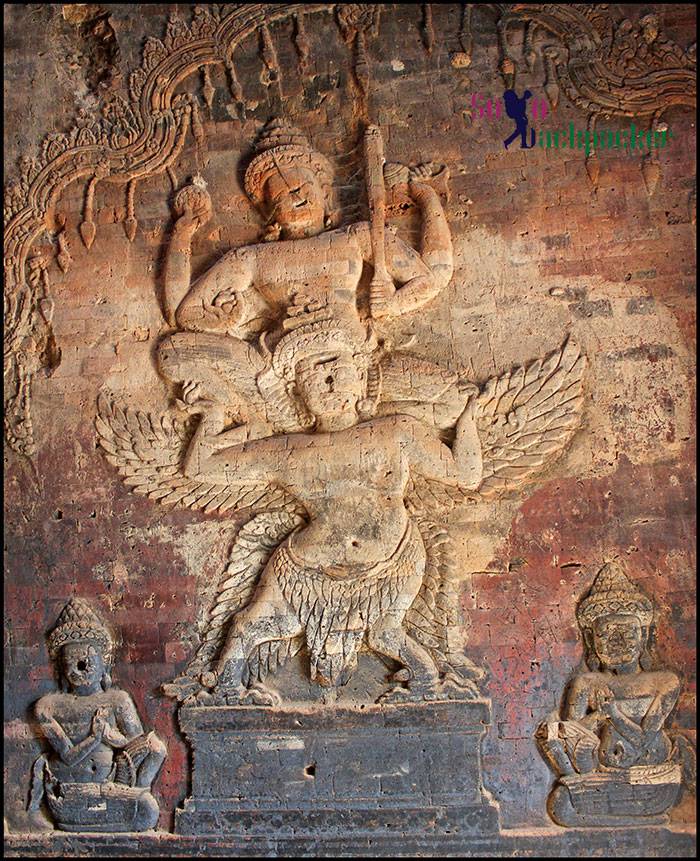 Lord Vishnu on Garuda