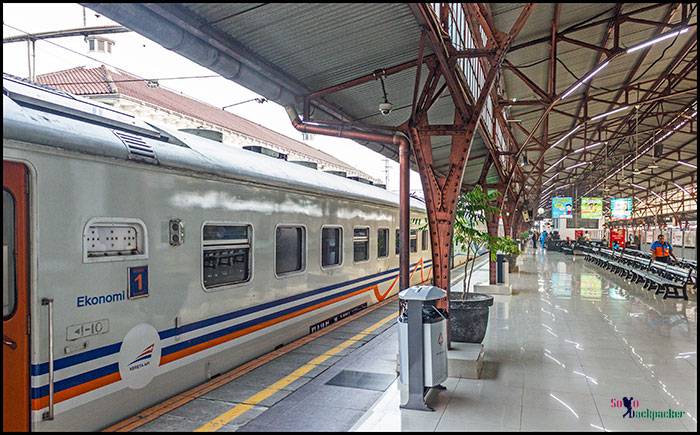 Railway Platform at Pasar Senen Station