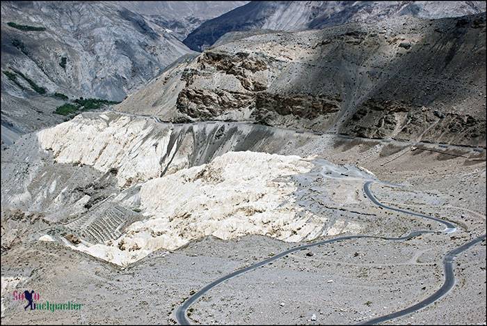 Road leading to Spiti Valley