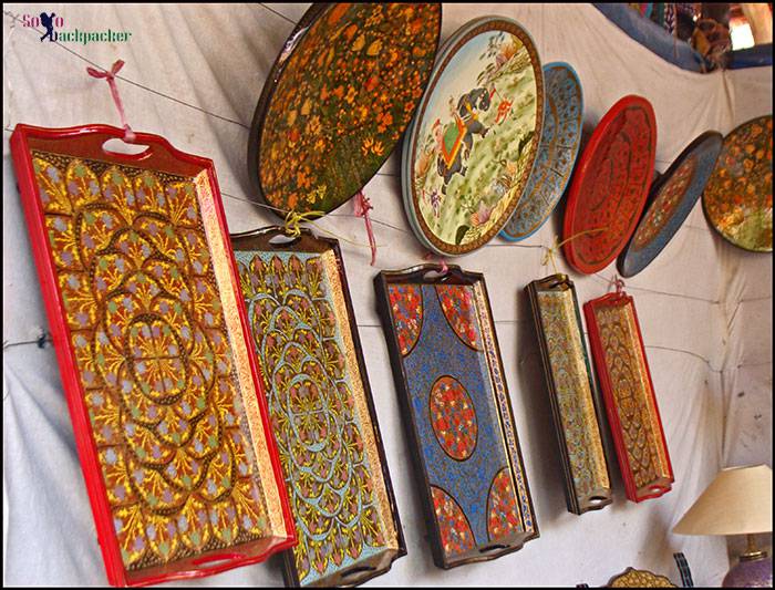 Serving trays from Kashmir