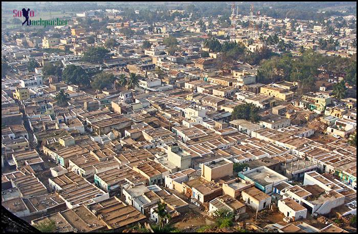 View of Badami Town from the Watch Tower Northern Hill