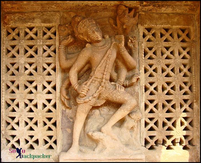 Lord Shiva Wearing A Garland of Skulls