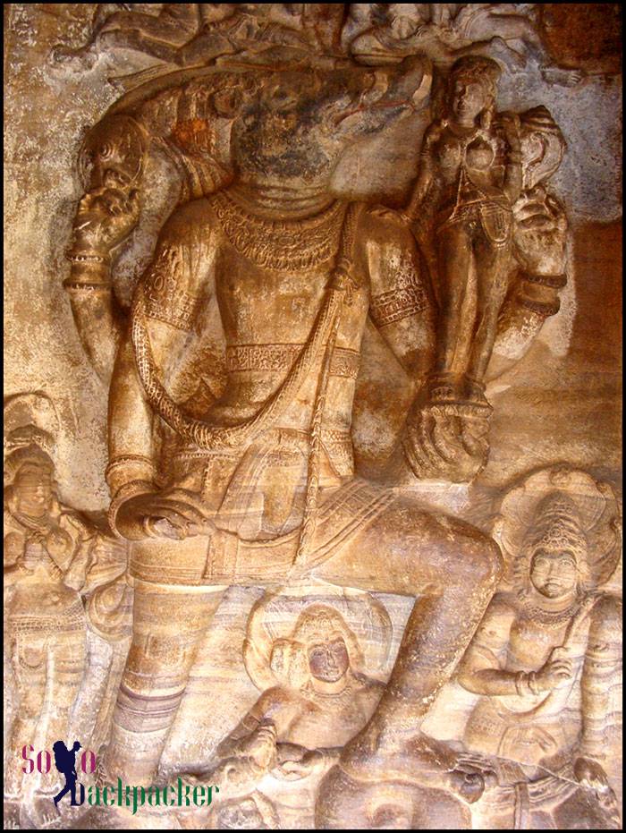 Varaha Avatar of Lord Vishnu Badami Cave Two