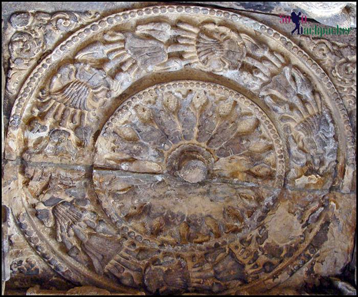 Matsya Chakra at the ceiling of Durga Temple