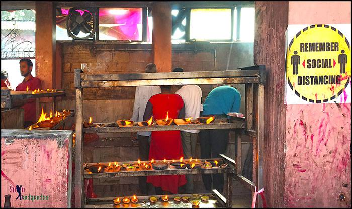 Place for lighting Diyas