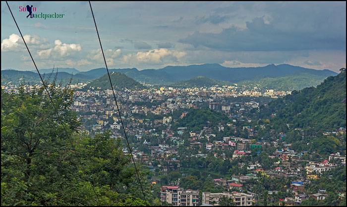 View of Guwahati City from the viewpoint